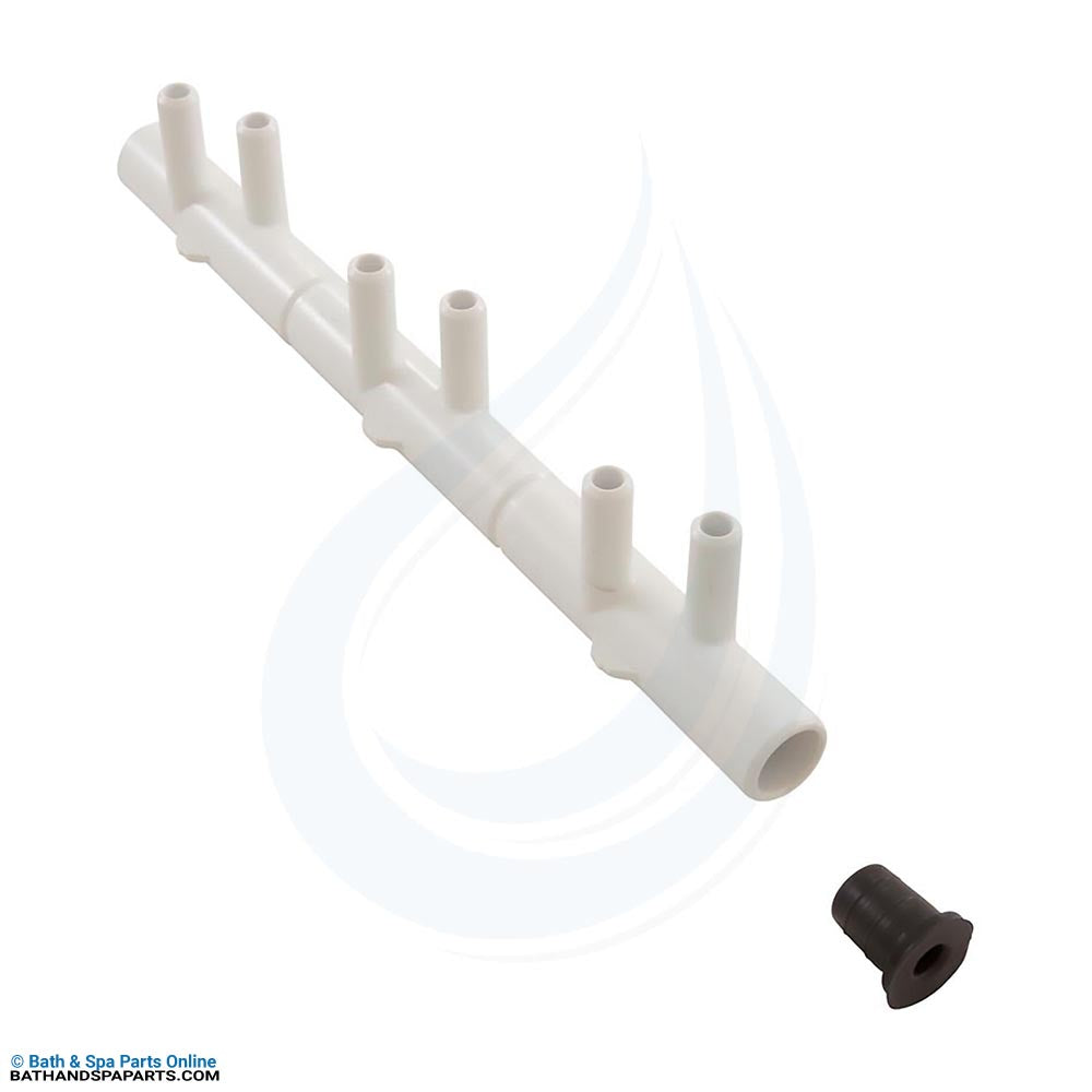 Colector de 3/4" - 6 puertos, (6) espiga lisa de 3/4" x (6) espiga lisa de 3/4" (corte)