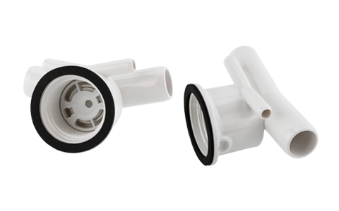 CUERPO INYECTOR VENTURI, CLÁSICO, 3/8" X 1", VEE, ORIFICIO AJUSTABLE, SILICONA